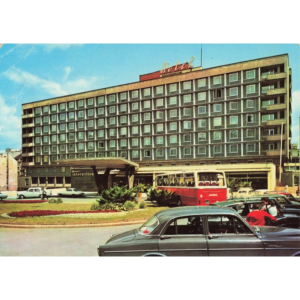 Vintage 1976 Hotel International Brno Czechoslovakia Postcard Dalibor Kusak VG - Picture 1 of 2